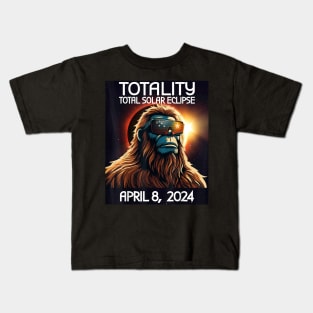 Total Solar Eclipse 2024 April 8 Bigfoot America Totality Gift For Men Women Kids T-Shirt